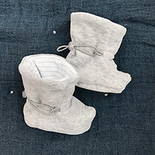 Cozy And Cute: Velour Baby Bootees