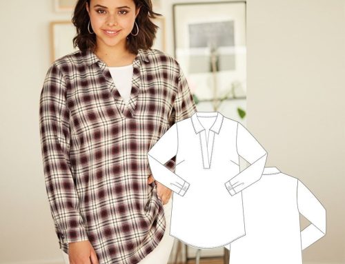 Chic Comfort for Curves – Plus Size Blouse Sewing Pattern (Sizes 46–56)