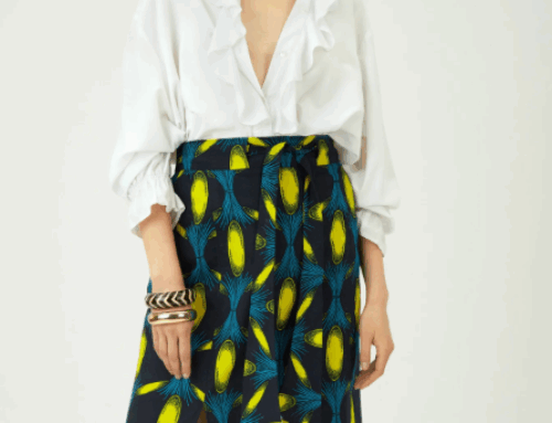 African-Inspired Midi Skirt – Sew Vibrant Style with a High-Slit Twist