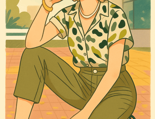 Safari-Chic Meets Office Elegance: Free PDF Pattern for Blouse & Cargo Pants