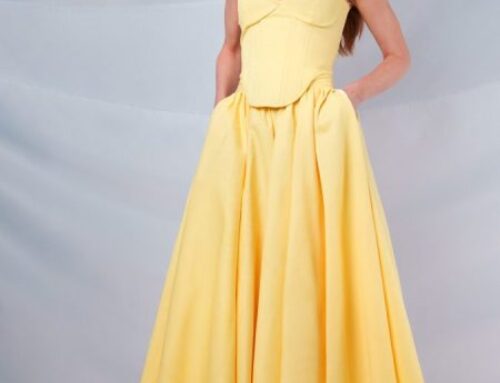 Free Sewing Pattern: Madison Tea Length Dress with Boned Corset (Sizes 2–30)