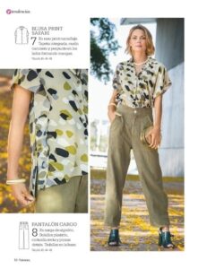 Safari-Chic Meets Office Elegance: Free PDF Pattern for Blouse & Cargo Pants