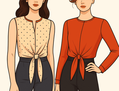 Beginner-Friendly Tie-Front Blouse – Burda Pattern