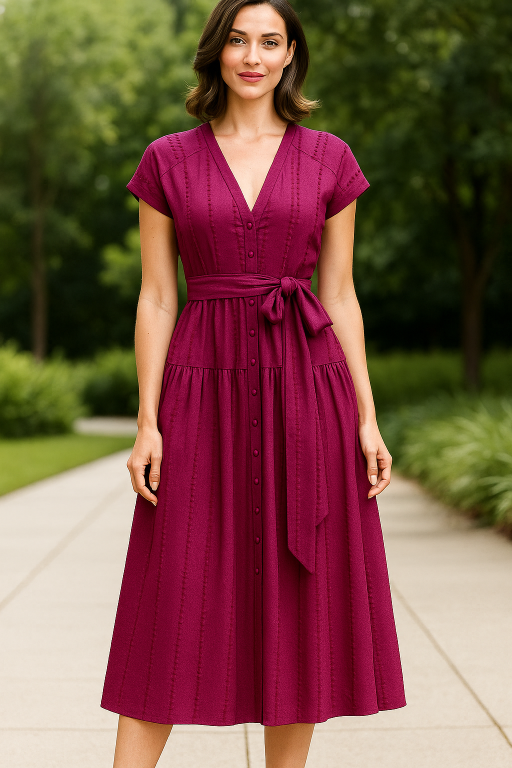 Carolina Herrera Inspired Dress Sewing Pattern – Sizes 38–48
