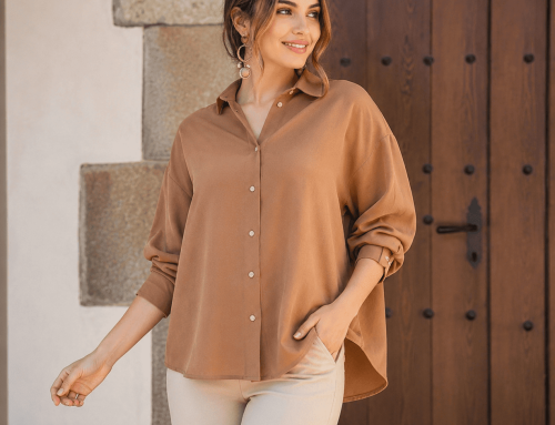 Classic & Elegant Toffee Blouse: Sewing Pattern & Design